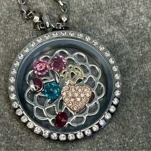 SOUTH Hill designs silver tone locket pendant necklace